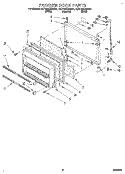 FREEZER DOOR Diagram and Parts List for 8ET18NKXAN01  Whirlpool Refrigerator
