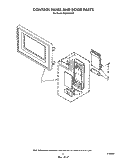 CONTROL PANEL AND DOOR Diagram and Parts List for MS2101XW0  Whirlpool Microwave