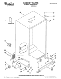 CABINET PARTS Diagram and Parts List for WSF26D2EXS02  Whirlpool Refrigerator