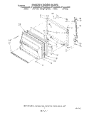 FREEZER DOOR Diagram and Parts List for ET18GKXSW06  Whirlpool Refrigerator