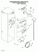REFRIGERATOR LINER PARTS Diagram and Parts List for KSSO42QTX03  KitchenAid Refrigerator