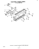 CONTROL PANEL Diagram and Parts List for RHM1870P  Whirlpool Microwave Oven Combo