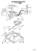 MACHINE BASE PARTS Diagram and Parts List for WTW5320SQ0  Whirlpool Washer