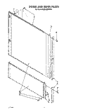 DOOR AND PANEL Diagram and Parts List for KUDA22SWWH1  KitchenAid Dishwasher