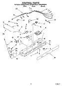 CONTROL Diagram and Parts List for KSRG25FKBL04  KitchenAid Refrigerator