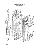 FREEZER DOOR Diagram and Parts List for JWRZ2727FI00  Whirlpool Refrigerator