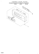 CONTROL PANEL Diagram and Parts List for KEBS277DBL10  KitchenAid Wall Oven