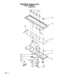 CONTROL PANEL Diagram and Parts List for SC8900EXQ1  Whirlpool Cooktop