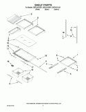 SHELF PARTS Diagram and Parts List for GI5FVAXVB01  Whirlpool Refrigerator