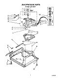 MACHINE BASE Diagram and Parts List for LA5610XTW1  Whirlpool Washer