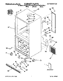 CABINET, LITERATURE Diagram and Parts List for KBRS22KGBL2  KitchenAid Refrigerator
