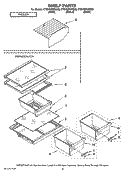 SHELF PARTS, OPTIONAL PARTS Diagram and Parts List for CTB1822VRW00  Whirlpool Refrigerator