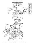 MACHINE BASE Diagram and Parts List for KAWE900TWH1  KitchenAid Washer
