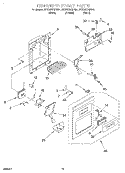 DISPENSER FRONT Diagram and Parts List for 3VED29DQFW01  Whirlpool Refrigerator