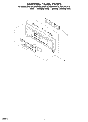 CONTROL PANEL PARTS Diagram and Parts List for RBS275PDT16  Whirlpool Wall Oven