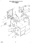 DISPENSER FRONT Diagram and Parts List for KSRB25QDBL01  KitchenAid Refrigerator