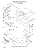 FREEZER LINER PARTS Diagram and Parts List for EF36BNNFSS11  Whirlpool Refrigerator
