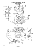 PUMP AND MOTOR Diagram and Parts List for 4KUDP220T3  KitchenAid Dishwasher