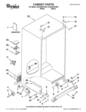 CABINET PARTS Diagram and Parts List for GSC25C4EYB01  Whirlpool Refrigerator
