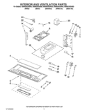 INTERIOR AND VENTILATION PARTS Diagram and Parts List for WMH53520AS0  Whirlpool Microwave