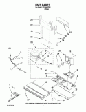 UNIT PARTS Diagram and Parts List for ITB19440Q00  Inglis Refrigerator