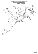 COOKTOP BURNER Diagram and Parts List for FGS395BL0  Roper Range