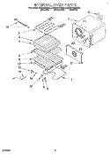 INTERNAL OVEN Diagram and Parts List for KEBS107BBL0  KitchenAid Wall Oven