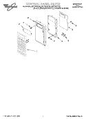 CONTROL PANEL, LITERATURE Diagram and Parts List for MH7140XFZ0  Whirlpool Microwave
