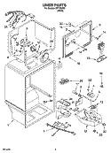LINER PARTS Diagram and Parts List for IMT186306  Inglis Refrigerator