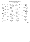 WIRING HARNESS Diagram and Parts List for TAWS700DQ0  Estate Washer