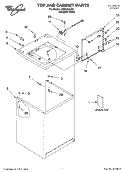 TOP AND CABINET, LITERATURE Diagram and Parts List for LBR5432LQ0  Whirlpool Washer