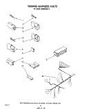 WIRING HARNESS Diagram and Parts List for DU5003XL0  Whirlpool Dishwasher