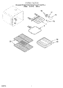OVEN Diagram and Parts List for KERC500YWH4  KitchenAid Range