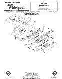 CONSOLE Diagram and Parts List for SHU70041  Whirlpool Dishwasher