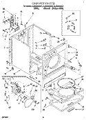 Part Location Diagram of 695954 Whirlpool REAR, DOOR