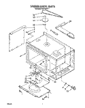 STIRRER DRIVE Diagram and Parts List for RM278BXV7  Whirlpool Microwave Oven Combo