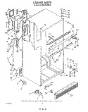 CABINET Diagram and Parts List for KTRS20KWAL00  KitchenAid Refrigerator