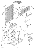 UNIT PARTS Diagram and Parts List for 8VET8WPKLQ04  Whirlpool Refrigerator