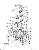 LATCH Diagram and Parts List for KEMS376SBL1  KitchenAid Microwave Oven Combo