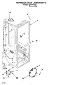 REFRIGERATOR LINER PARTS Diagram and Parts List for GS6NVEXSL00  Whirlpool Refrigerator