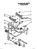 Part Location Diagram of 4157096 Whirlpool BURNR-OVEN