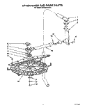 UPPER WASH AND RINSE Diagram and Parts List for KUDI22HWWH0  KitchenAid Dishwasher