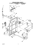 REAR PANEL Diagram and Parts List for KAWE460WAL3  KitchenAid Washer