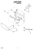 PUMP PARTS Diagram and Parts List for KUIA18PNLS11  KitchenAid Ice Maker