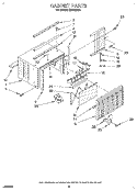 CABINET Diagram and Parts List for X05002X04  KitchenAid Air Conditioner