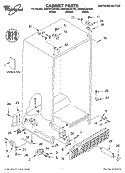Part Location Diagram of LIT2220105 Whirlpool LITERATURE PARTS (Service & Wiring Sheet)
