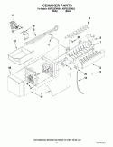 ICEMAKER PARTS Diagram and Parts List for KBFS22EWBL3  KitchenAid Refrigerator