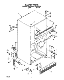 CABINET Diagram and Parts List for TT20BKXZN01  Whirlpool Refrigerator
