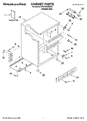 CABINET PARTS Diagram and Parts List for KRCA06XRSS00  KitchenAid Refrigerator