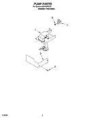 PUMP PARTS Diagram and Parts List for KUIA15PRLS2  KitchenAid Ice Maker